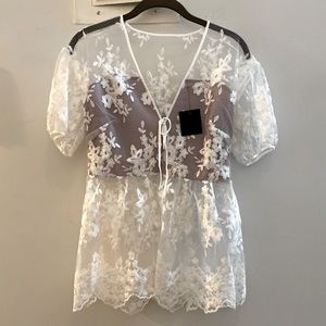 Anna Sui Flower Lace Blouse [NEW]